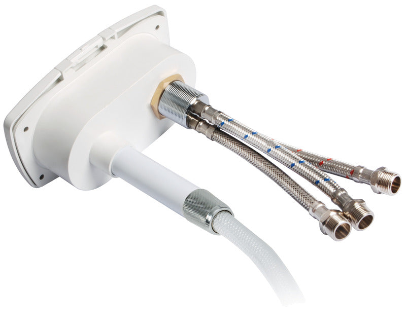 New Edge shower box white PVC hose 2.5 m Rear shower outlet - foto originale Osculati Srl