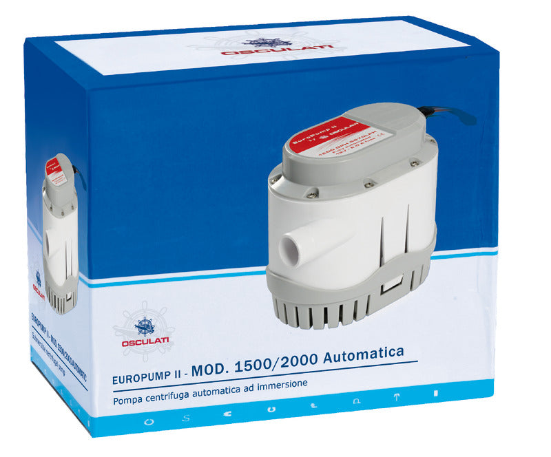Europump II automatic pump 12 V 128 l/min - foto originale Osculati Srl