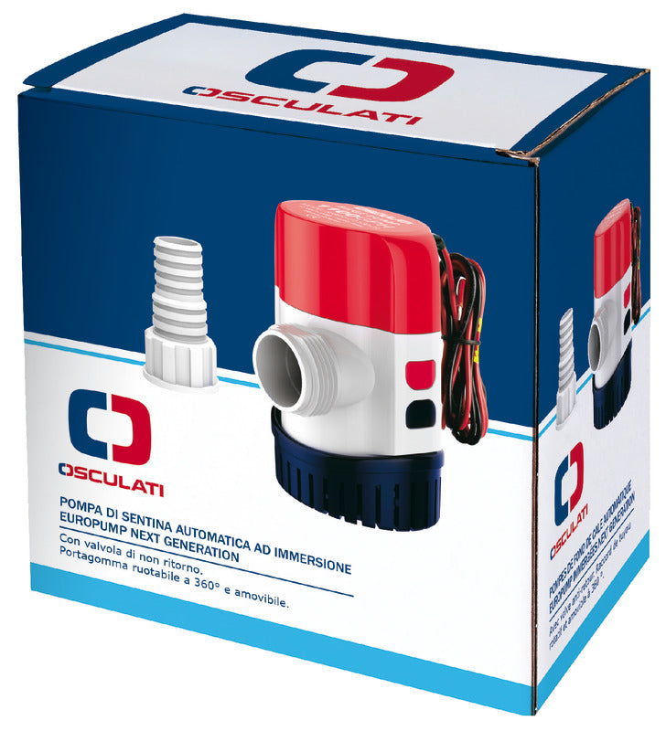 Europump Next Gen automatic bilge pump G2000 12V - foto originale Osculati Srl
