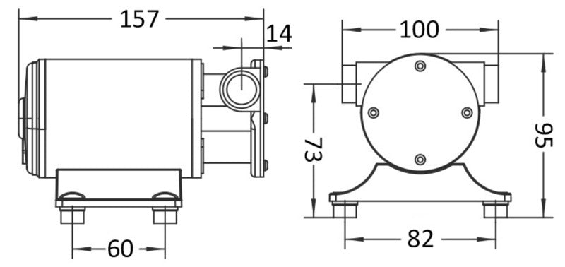 Europump self-priming pump brass head 24 V - foto originale Osculati Srl