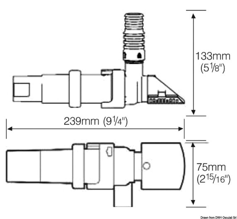 Whale Supersub Smart submers. bilge pump 1100 12V - foto originale Osculati Srl