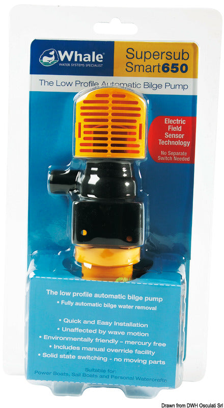 Whale Supersub Smart submers. bilge pump 650 12V - foto originale Osculati Srl