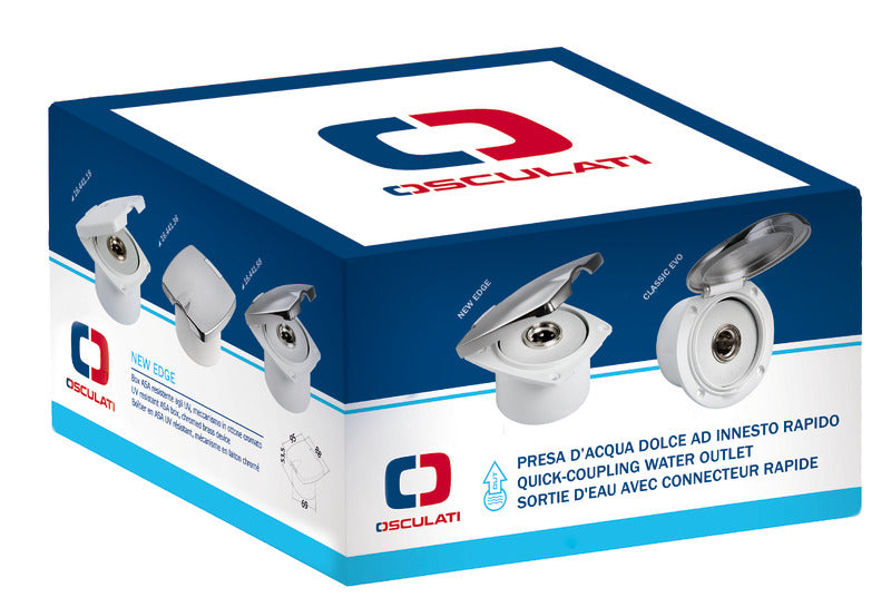Classic Evo chromed water plug for deck washing - foto originale Osculati Srl