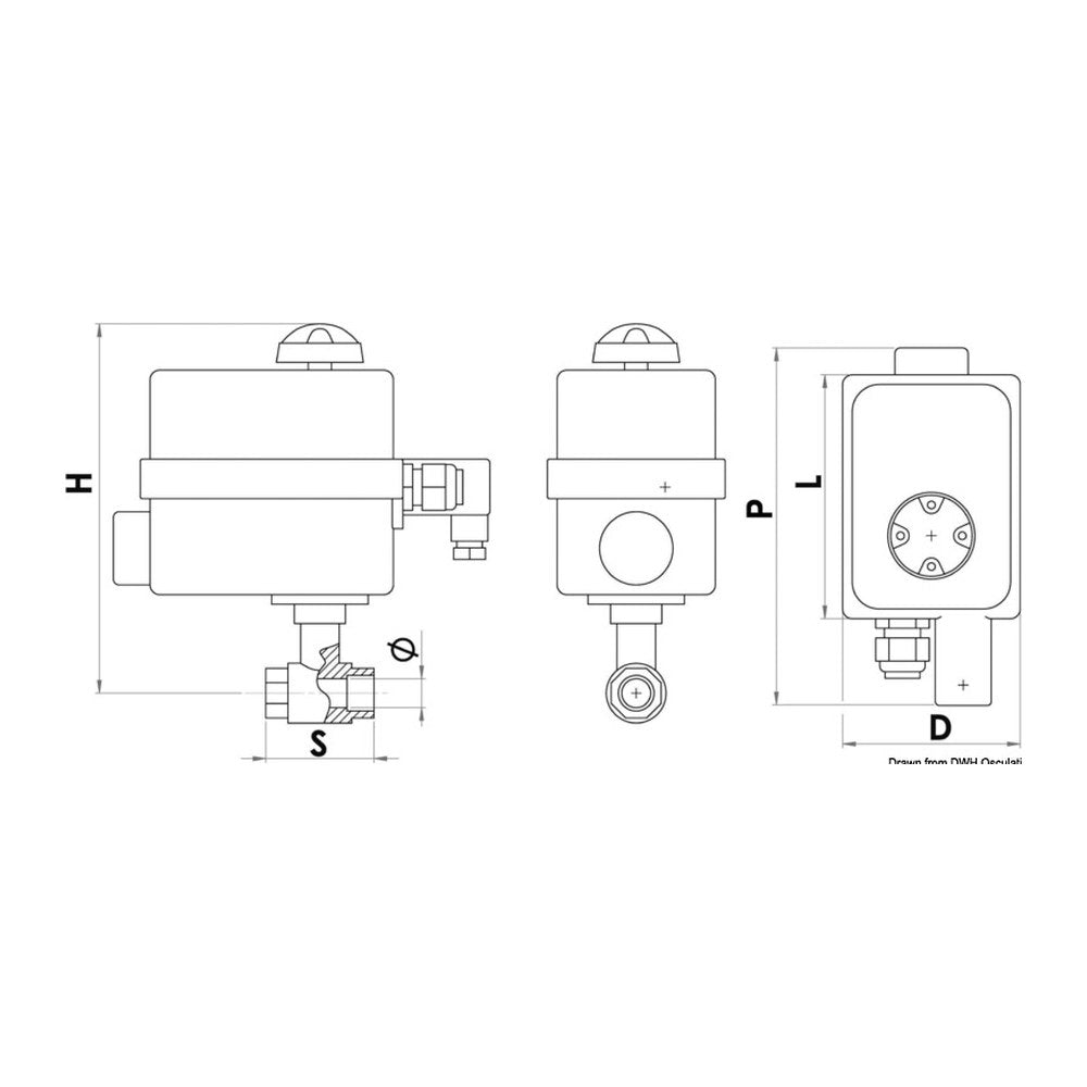 Valve PN40 1"1/2 w/control panel - foto originale Osculati Srl