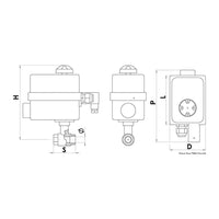 Válvula PN40 1"1/2 c/ painel de controlo
