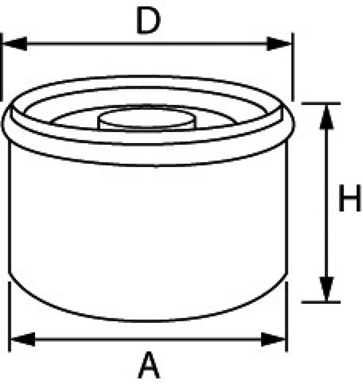 Oil filter VOLVO diesel 3582733 - foto originale Osculati Srl