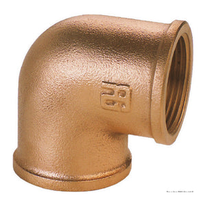 GUIDI bronze F-F 90° elbow 3" - foto originale Osculati Srl