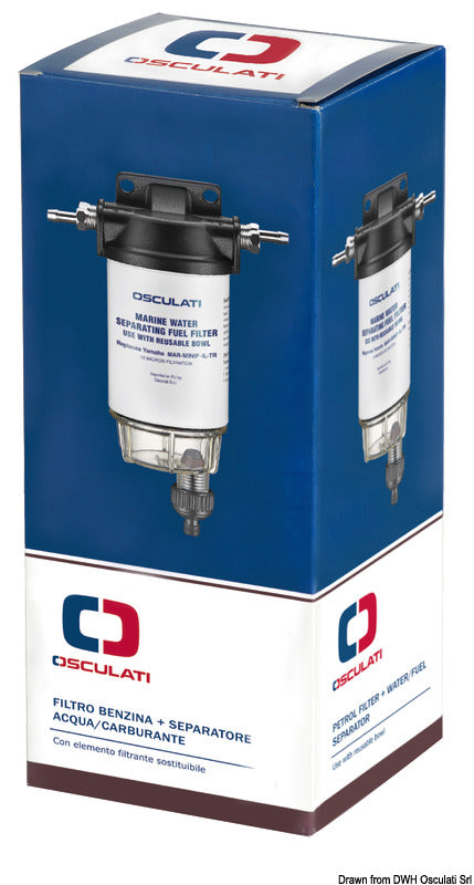 Petrol filter + water/fuel separator 200-406 l/h - foto originale Osculati Srl