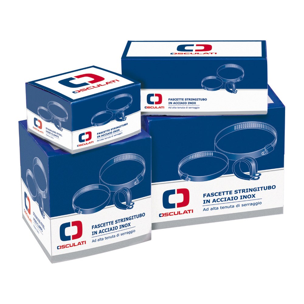 Hose clamp AISI 316 9 x 25-40 mm (pack of 10) - foto originale Osculati Srl