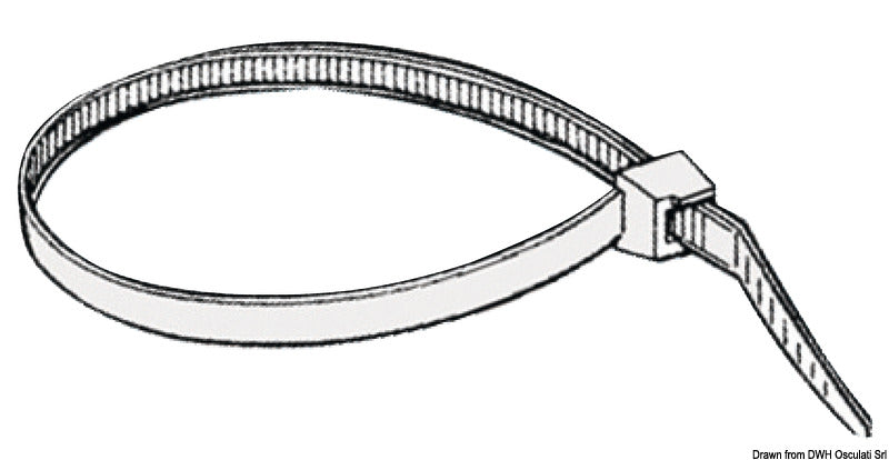 BELTURING PLUS strap flat head 6x180 mm (pack of 100) - foto originale Osculati Srl