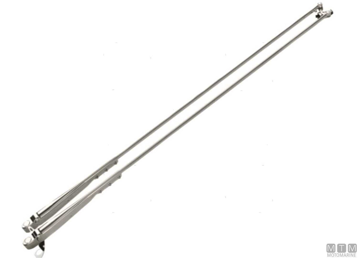Roca telescopic pantograph arm 102/120 cm stainless steel - original photo Motomarine Srl