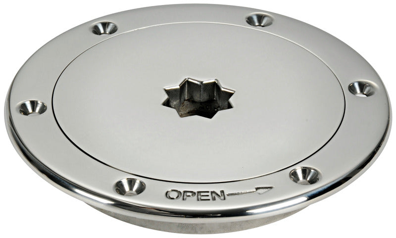 Inspection hatch AISI 316 passage 203 mm - foto originale Osculati Srl