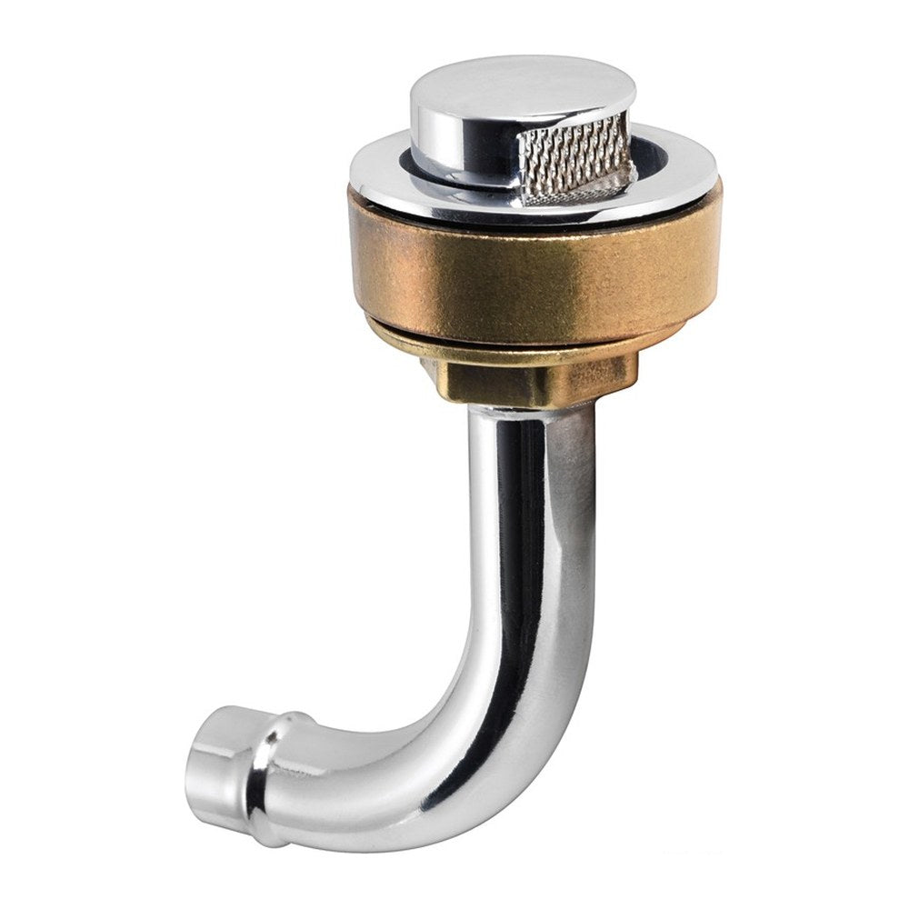 Fuel vent chromed brass elbow 90° left 20 mm - foto originale Osculati Srl