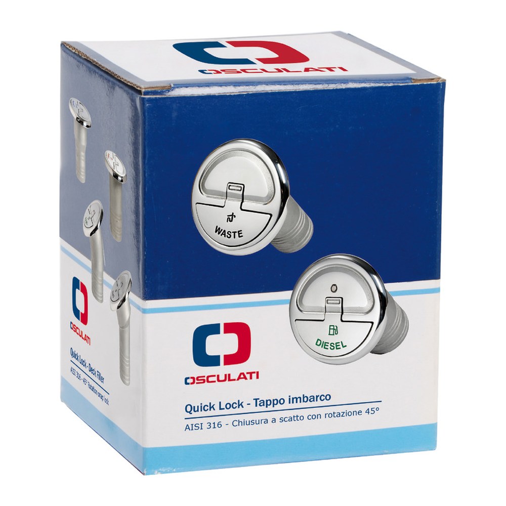 Quick Lock Fuel 30° deck filler 38 mm - foto originale Osculati Srl