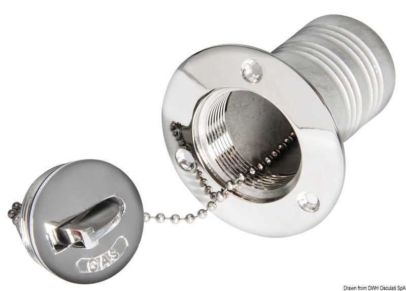 Chromed brass deck plug DIESEL 50 mm - foto originale Osculati Srl