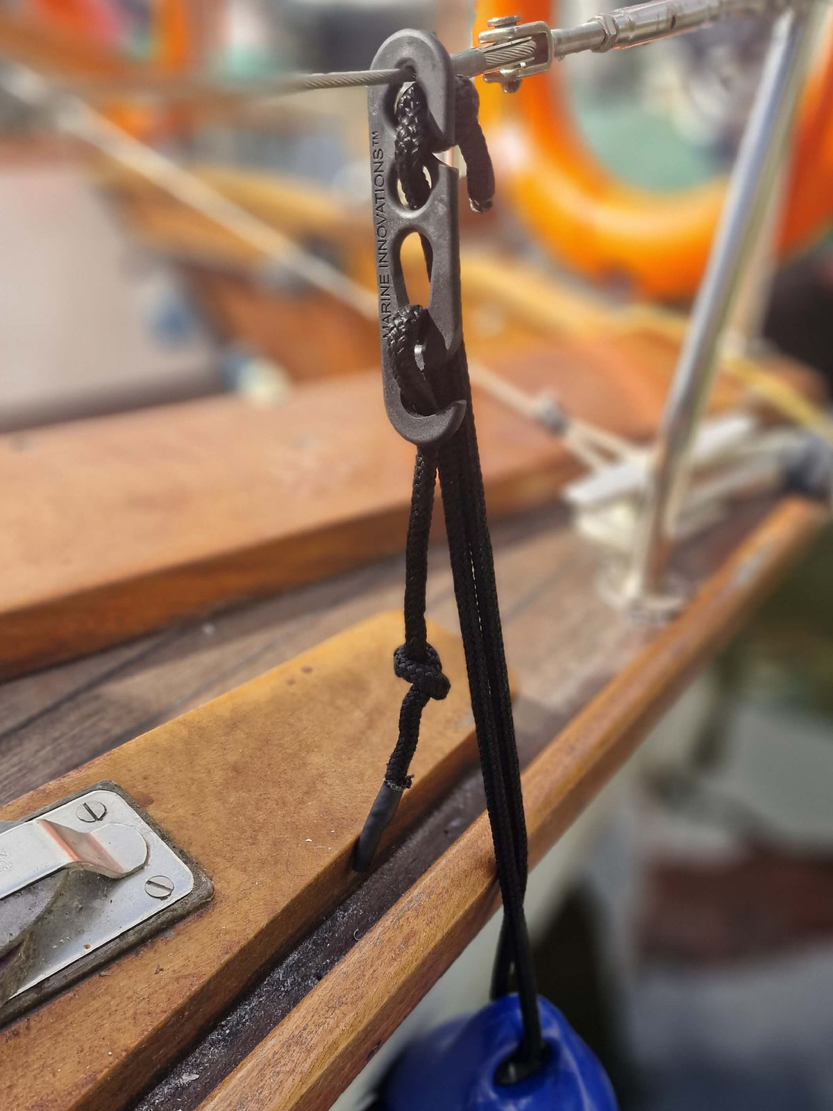 Fender Mate Slider by Marine Innovations, quick release boat fender accessory