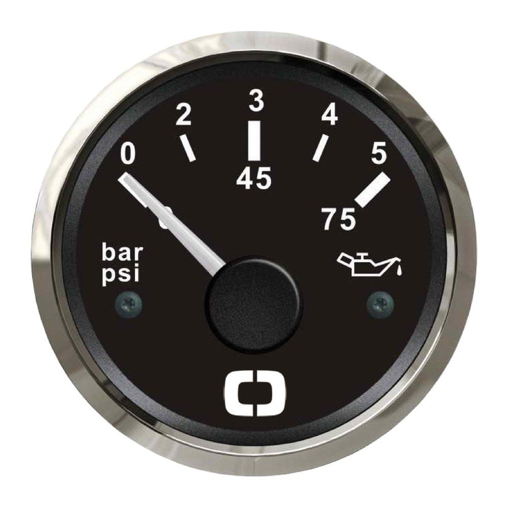 Oil pressure indicator 0/5 bar black/glossy - foto originale Osculati Srl