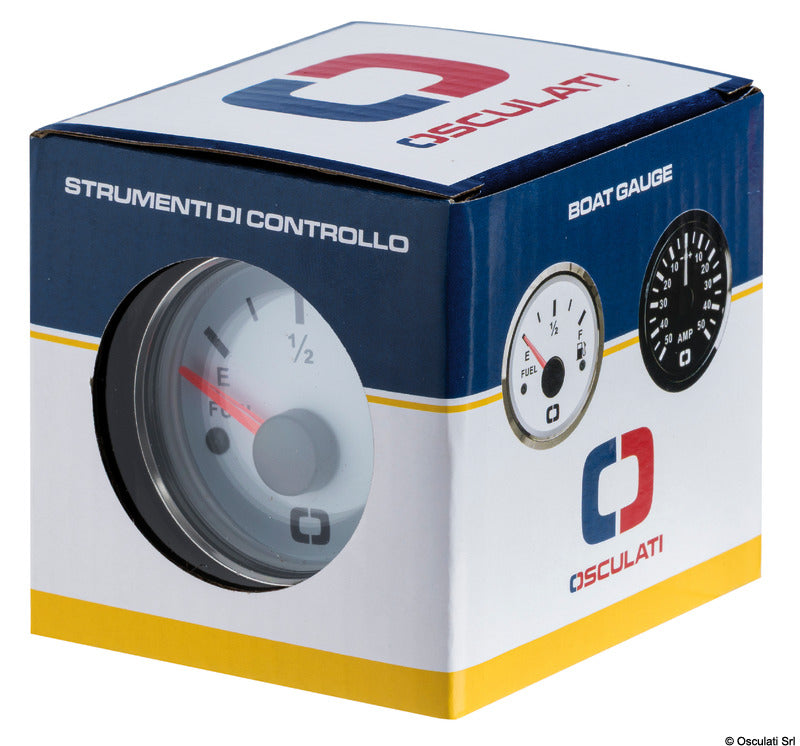 Revolution counter 0-8000 RPM white/glossy - foto originale Osculati Srl