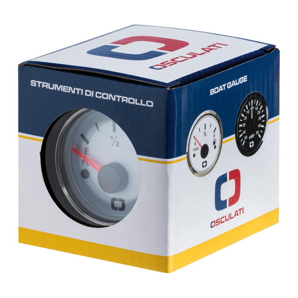 Revolution counter 0-4000 RPM white/glossy - foto originale Osculati Srl