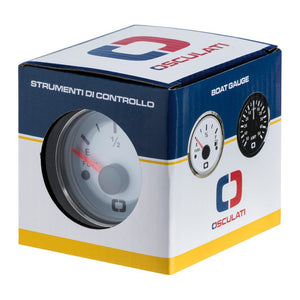 Revolution counter 0-4000 RPM white/glossy - foto originale Osculati Srl