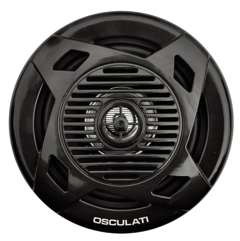 Pairs of dual cone loudspeakers 5.25" 2x40 W black - foto originale Osculati Srl