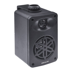 Pairs of 2-way loudspeakers f.interiors 4" - 2x120W - black - foto originale Osculati Srl