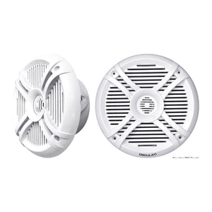 Pairs of 2-way speakers w/RGB programm.LEDs 5.25 white - foto originale Osculati Srl