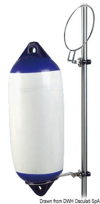 Foldable SS double fenderholder 150 mm - foto originale Osculati Srl