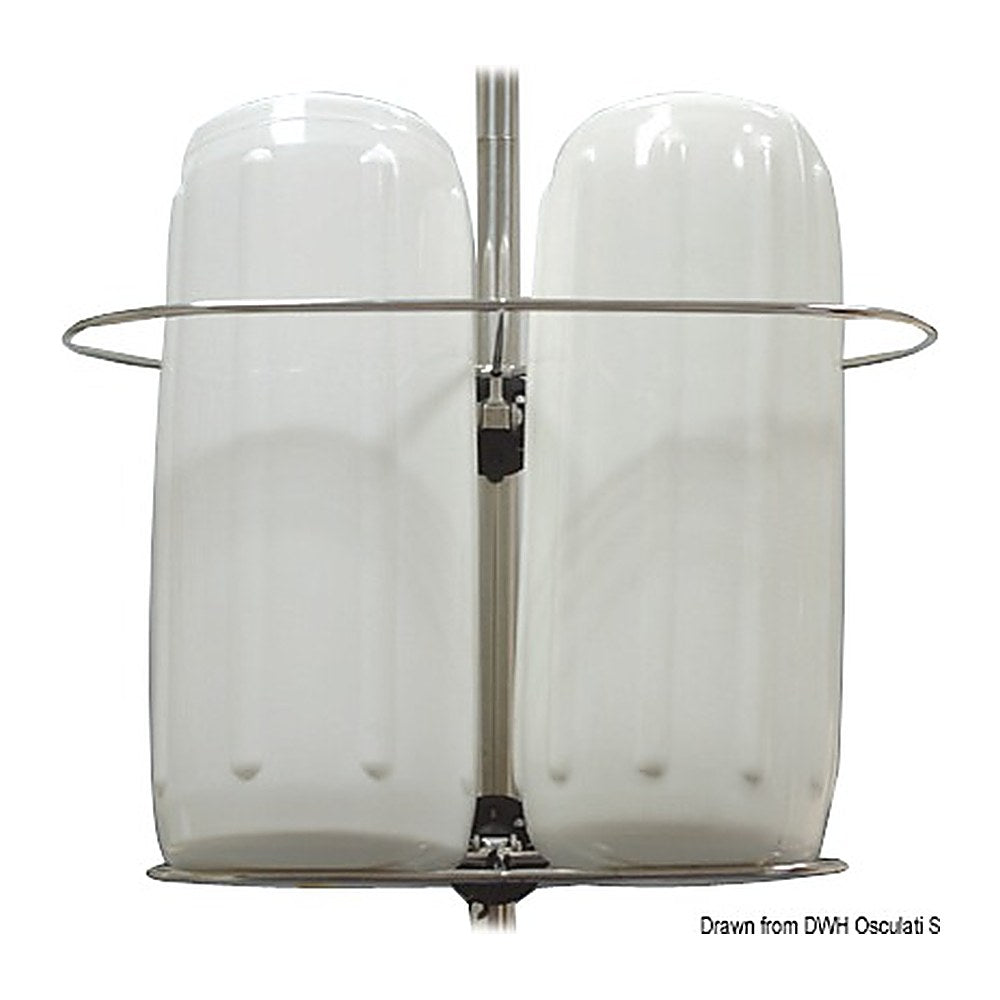 Foldable fender holder 300 x 160 mm - foto originale Osculati Srl