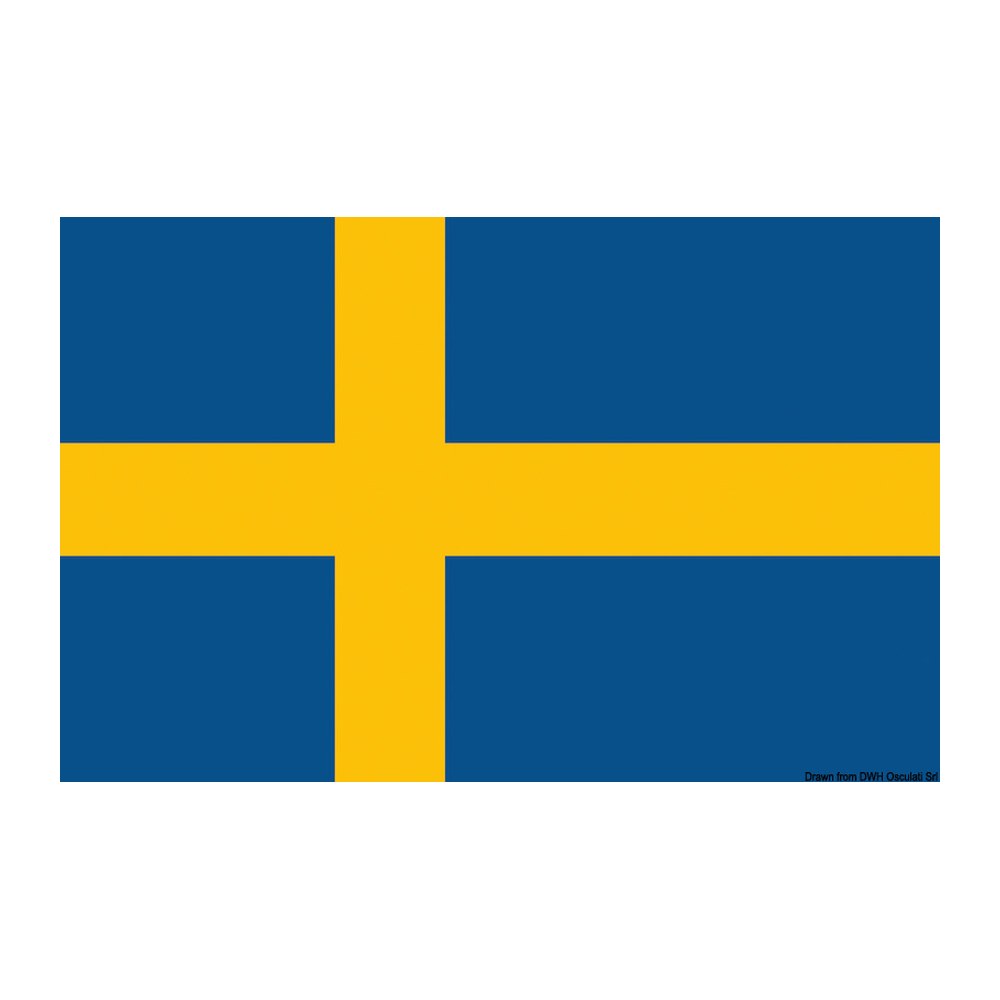 Flag Sweden 70 x 100 cm - foto originale Osculati Srl