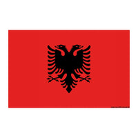 Vlag Albanië 30 x 45 cm