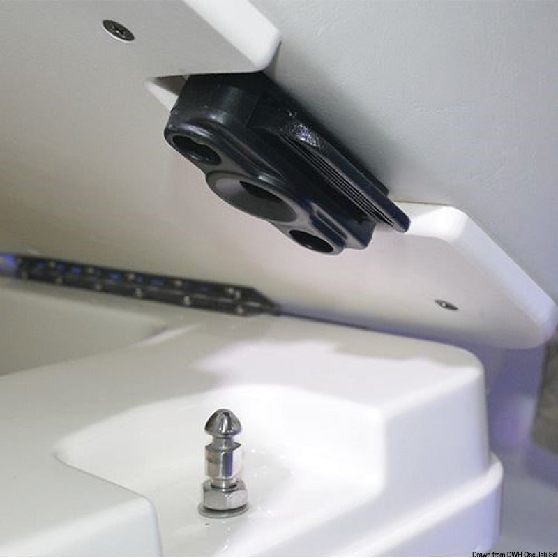 Taco Marine Hidden vertical lock white - foto originale Osculati Srl