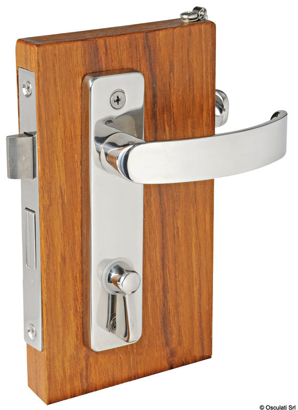 Lock for toilets and cabins internal right, external left - foto originale Osculati Srl