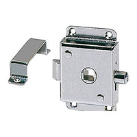 Serratura per WC ottone cromato 70x45 mm