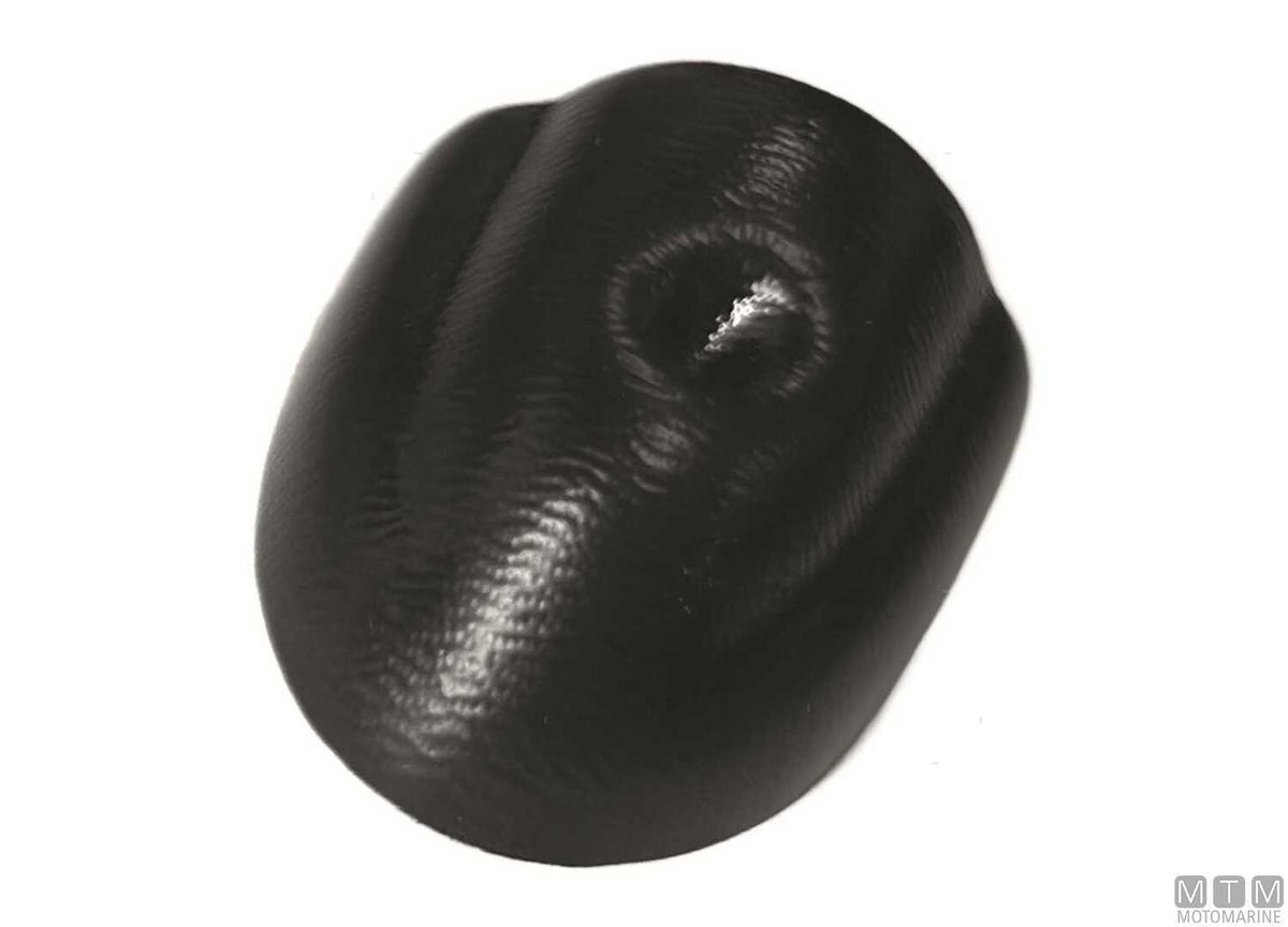 End cap for aluminum profiles H37 mm black - original photo Motomarine Srl