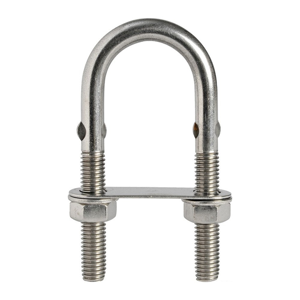SS U-bolt w/rod 80mm x M8 mm (pack of 10) - foto originale Osculati Srl
