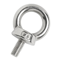 Smidd ögleskruv med utvändig gänga AISI316 10 mm (10-pack)