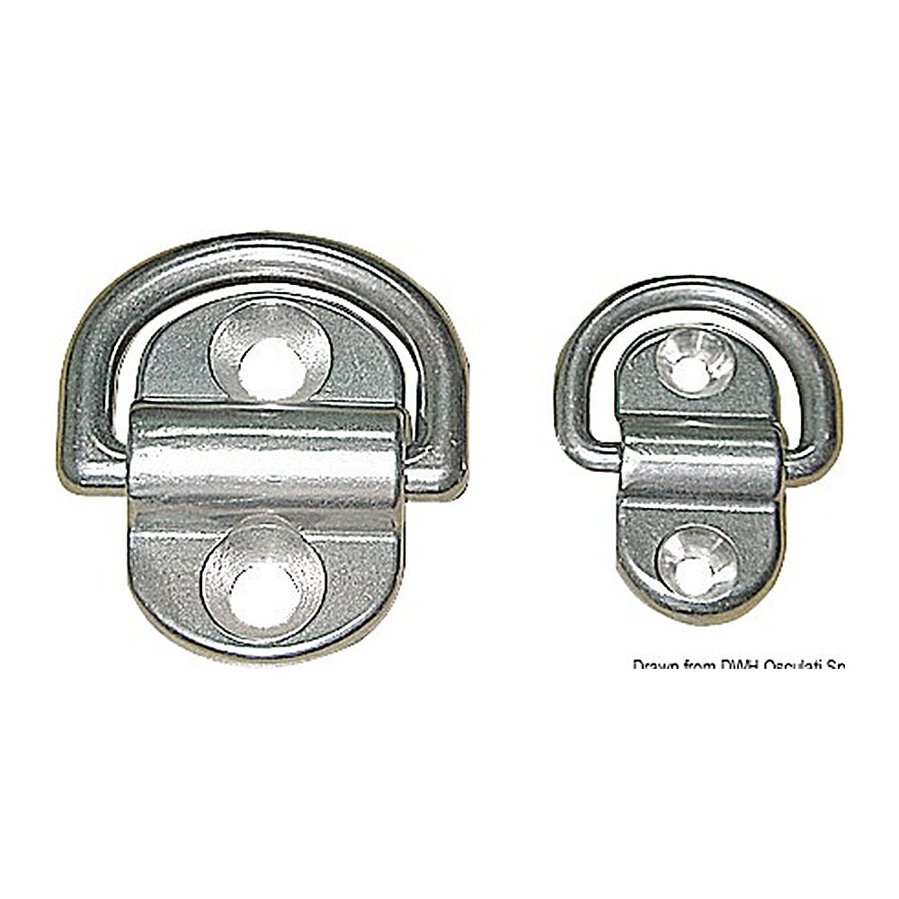 SS swiveling half ring 28x54 mm - foto originale Osculati Srl