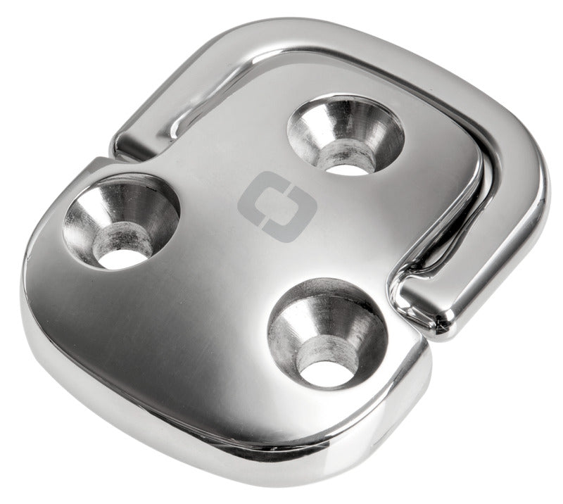 Squared pad eye 75x60 mm ring 8 mm BL 5100 kg - foto originale Osculati Srl