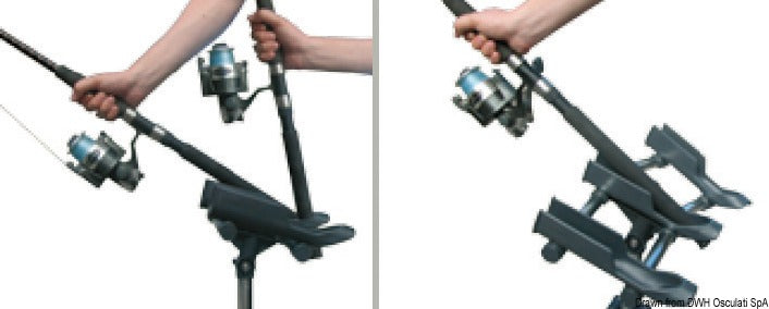 Oceansouth Quicklift rod holder Nr. 3 starboard - foto originale Osculati Srl