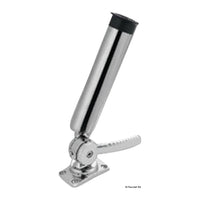Schwenkbarer Rutenhalter aus Edelstahl AISI 316 für Flächenmontage