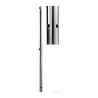 Relingstütze m. Drahtdurchlass AISI316 610 mm