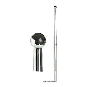 Stanchion for female base AISI316 710 mm - foto originale Osculati Srl