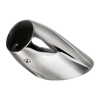 Relingstützenhalter, stumpf-oval 45° 65 x 48 mm