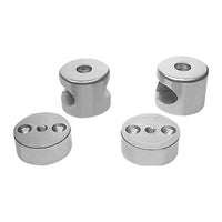 Handlaufmittelstück, oval aus Aluminium