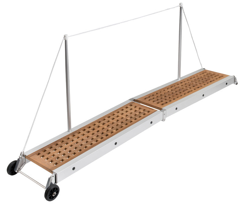 Foldable gangway teak grating 210 cm - foto originale Osculati Srl