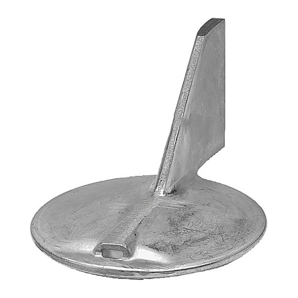 Tecnoseal Zinc fin anode rightward bend 100/220 HP - foto originale Osculati Srl