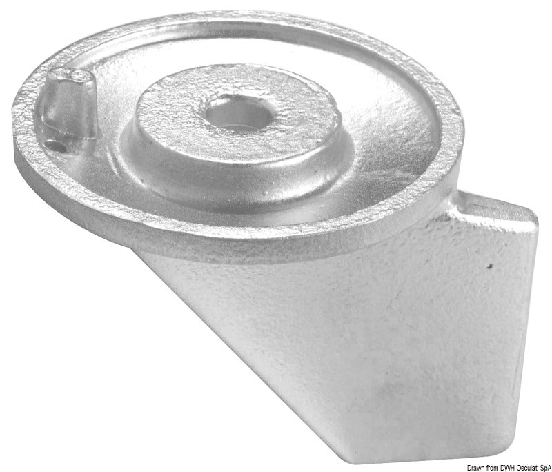 Tecnoseal Zinc fin anode 55/85 HP + 40/70 4-stroke - foto originale Osculati Srl