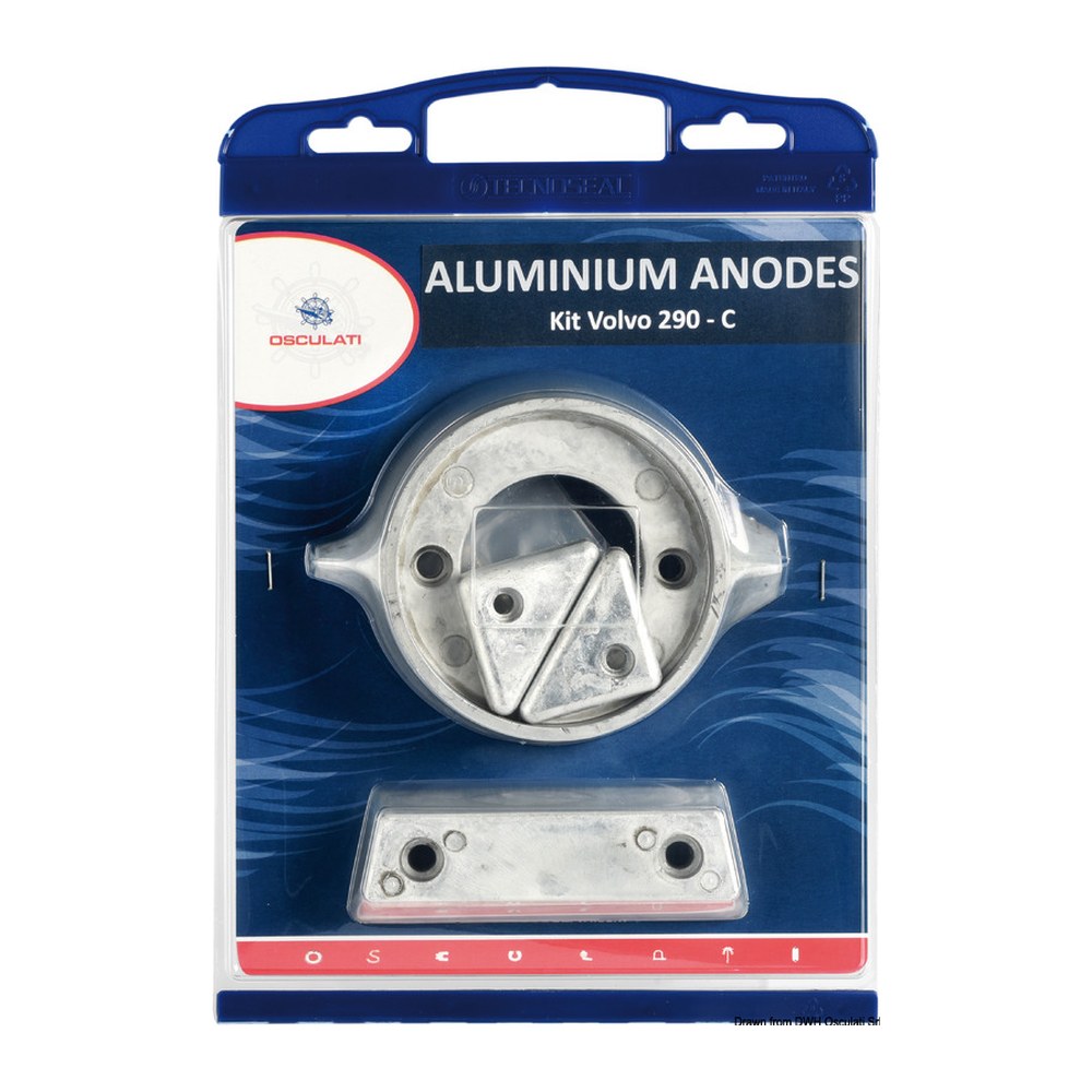 Osculati by Tecnoseal Anode kit for Volvo engines 290 zinc - foto originale Osculati Srl