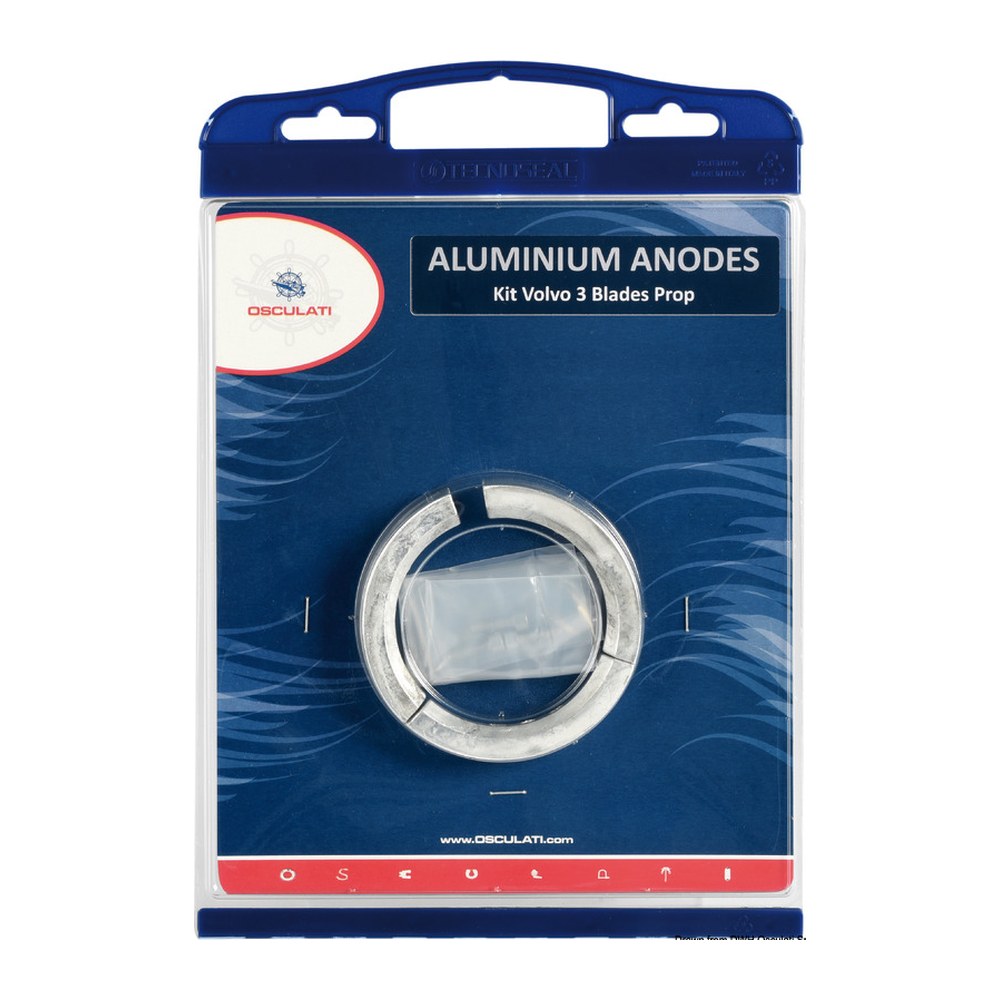 Osculati by Tecnoseal Anode kit Volvo engines 3 blade propeller magnes - foto originale Osculati Srl